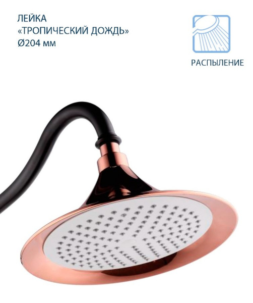 Душевая система (стойка) Lemark Prime LM6162BRG фото