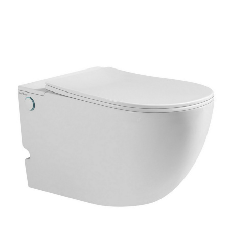 Подвесной унитаз с импульсным смывом Abber Bequem AC1105P и инсталляцией AC0101P фото