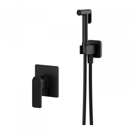 Гигиенический душ со смесителем Omnires Baretti SYSBABI1BL черный фото