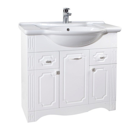 Тумба под раковину Bellezza Кантри-85 белая фото