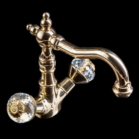 Высокий смеситель для раковины двухвентильный Boheme Flora 292-FL фото