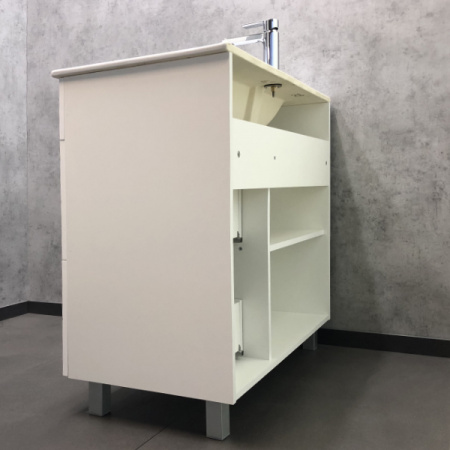 Тумба Comforty Модена М-90 с раковиной Quadro 90 фото