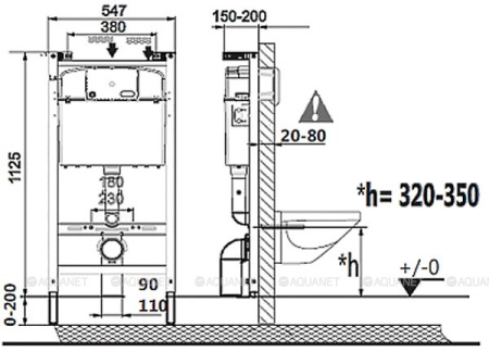 Унитаз с инсталляцией Roca Dama Senso Pack 893104680 фото