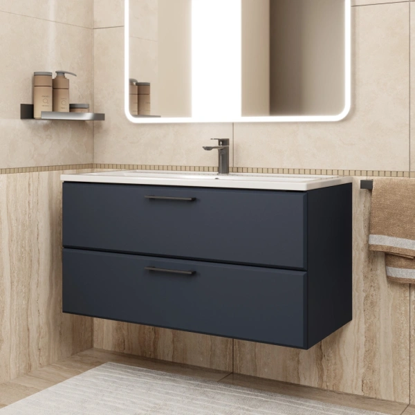 Тумба под раковину Uperwood Foster 100 TFosterNEW100b черная фото