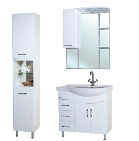 Зеркало-шкаф с подсветкой Bellezza Коралл-85 фото