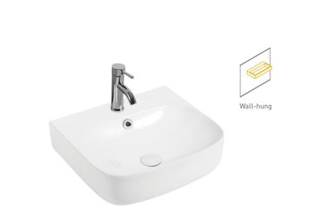 Накладная раковина Art&Max AM1620 49x44,5 белая фото