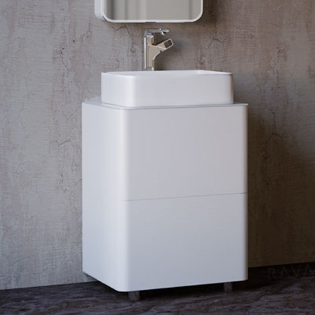 Тумба под раковину Raval Pure 56 Pur.01.56/N/W фото