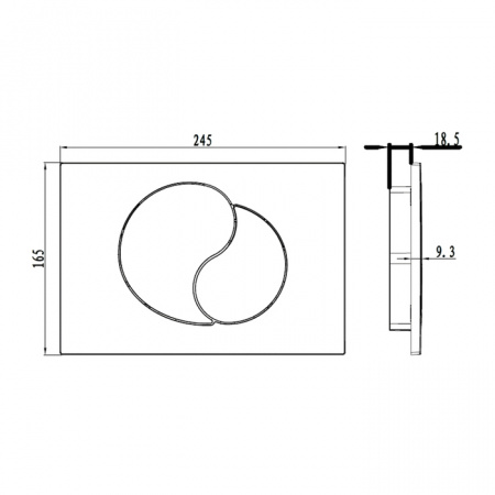 Смывная клавиша Iddis Unifix UNI21CHi77 фото