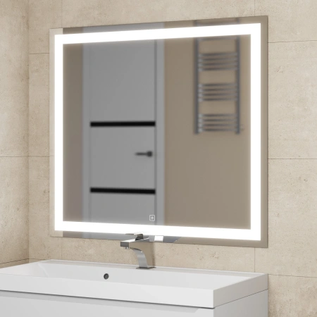 Зеркало с подсветкой и обогревом Uperwood Tanos 291020223 90x80 фото