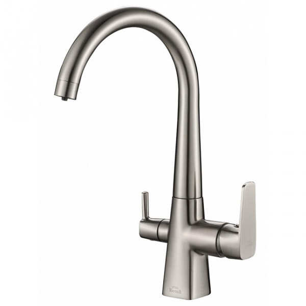 Смеситель для кухни кухни с фильтром для воды Zorg Steel Hammer SH 819 SATIN фото