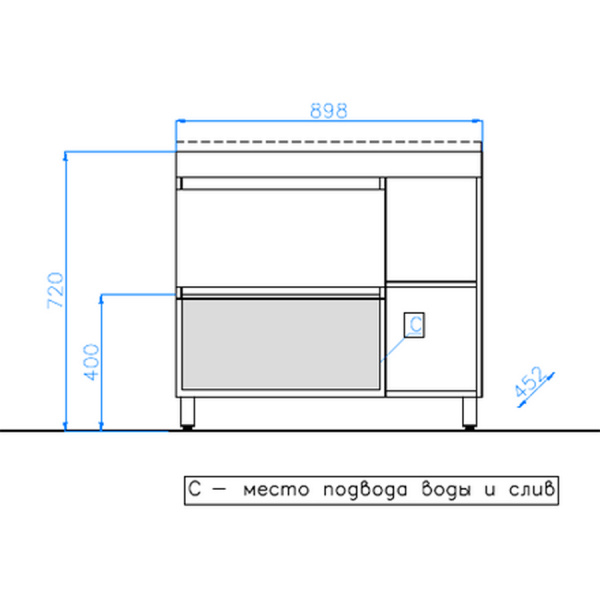 Тумба с раковиной Style Line Берлин 90 СС-00002249 фото