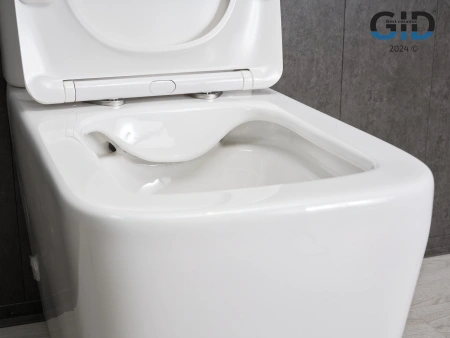 Унитаз напольный безободковый GID Tn2180 с сиденьем фото