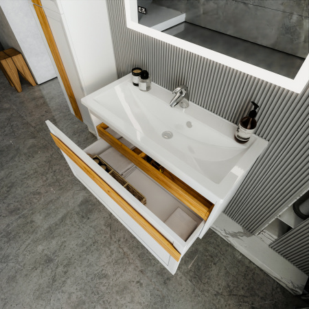 Тумба с раковиной Бриклаер Берлин 100 4627125416095 фото