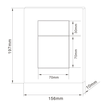 Кнопка смыва пневматическая Abber AC0123MB черная матовая фото
