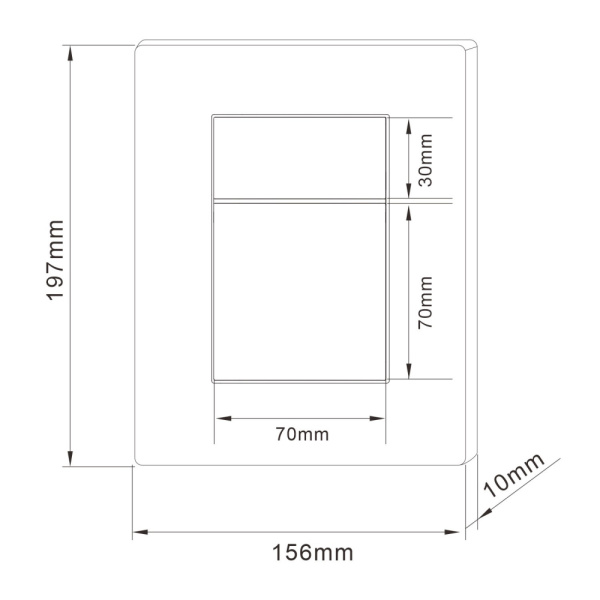 Кнопка смыва пневматическая Abber AC0123MB черная матовая фото