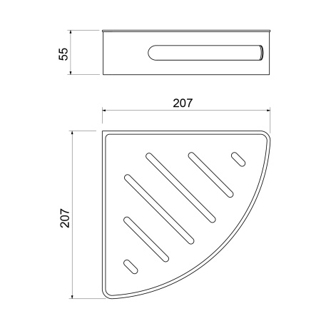 Полка угловая Timo Luiro 18577/03 Черный фото