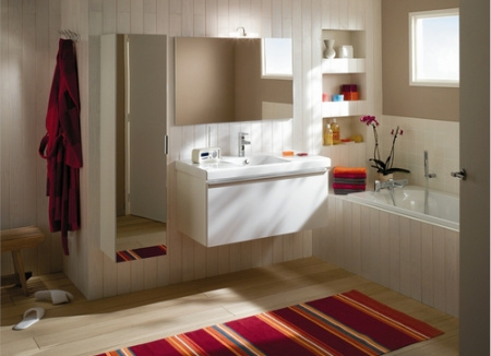 Шкаф-пенал Jacob Delafon Odeon Up EB873-N18 зеркальный фото