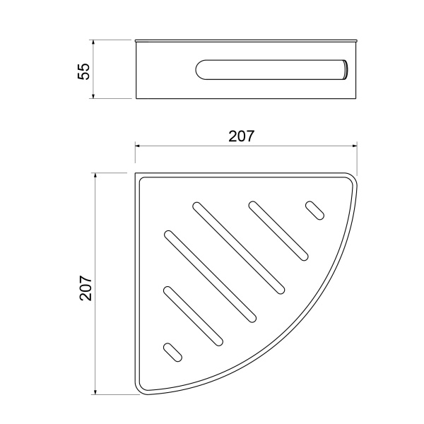 Полка угловая Timo Luiro 18577/03 Черный фото