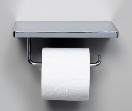 Держатель для туалетной бумаги с полочкой для телефона WasserKRAFT K-1425 фото