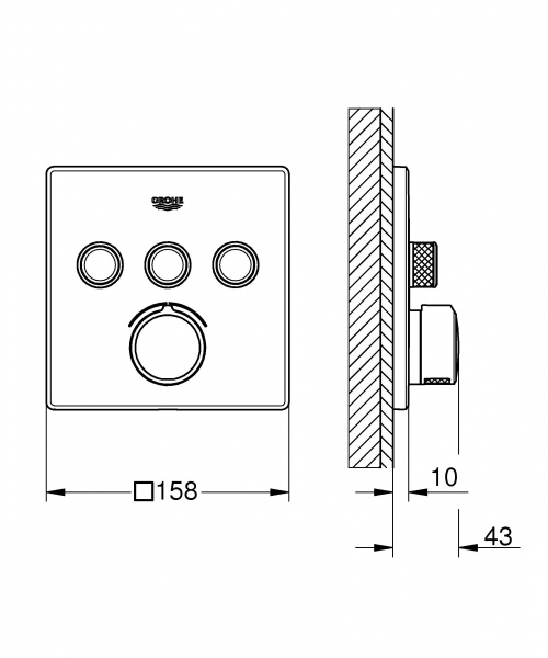 Термостат для душа Grohe SmartControl 29149000 фото
