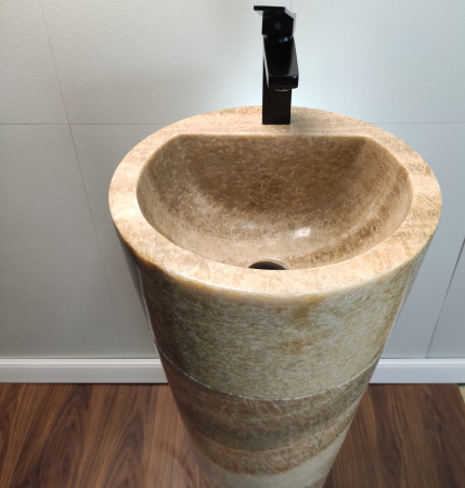 Раковина напольная из оникса Sunset ON-01348 (40*40*90) фото