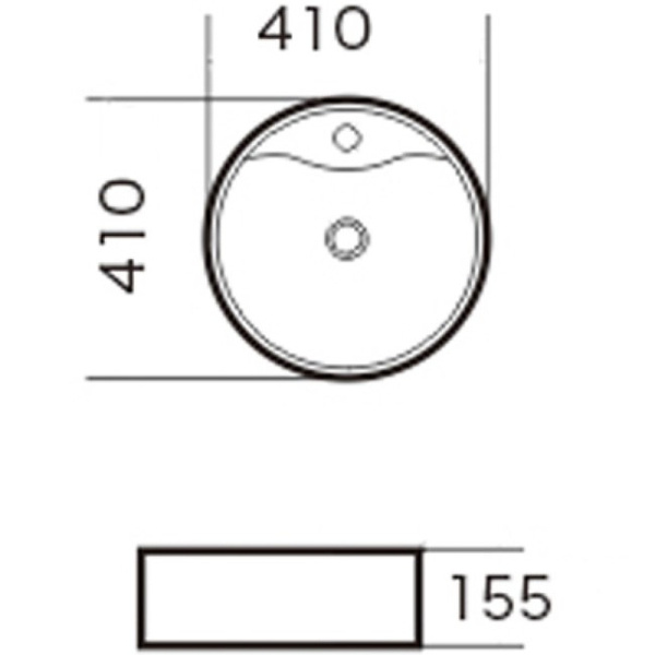 Раковина-чаша Grossman 41 GR-3012 Белая фото