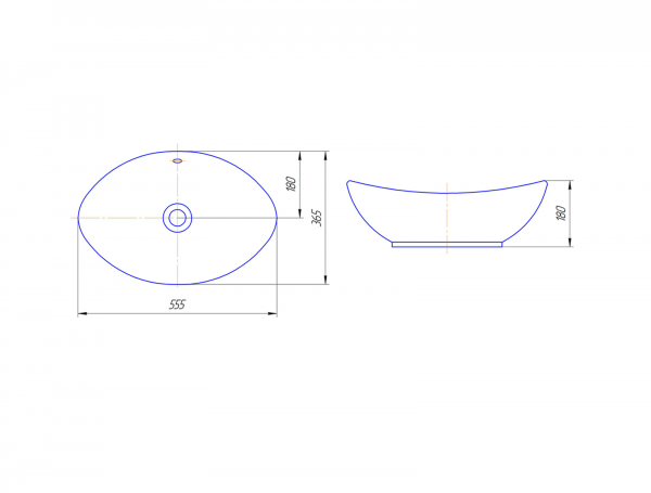 Раковина Raval Гамма 56 30366 фото