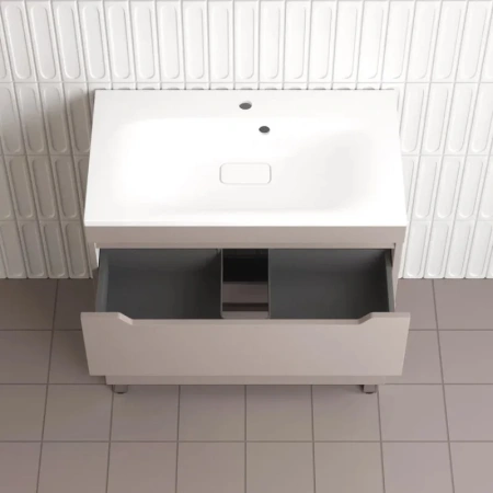 Тумба напольная Style Line Остин 80 ЛС-00002398 тауп темный фото