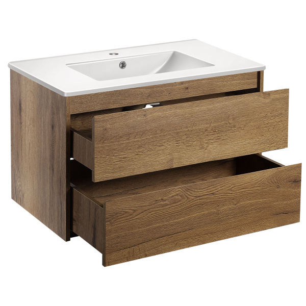 Тумба под раковину Vincea Gio VMC-2G800TO T.Oak 80 см фото