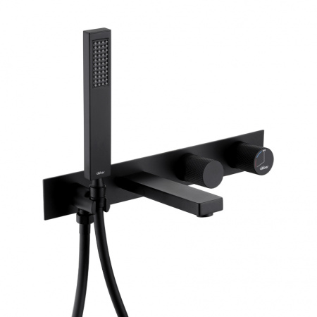 Встраиваемый смеситель для ванны Abber Rund AF8730B черный матовый фото