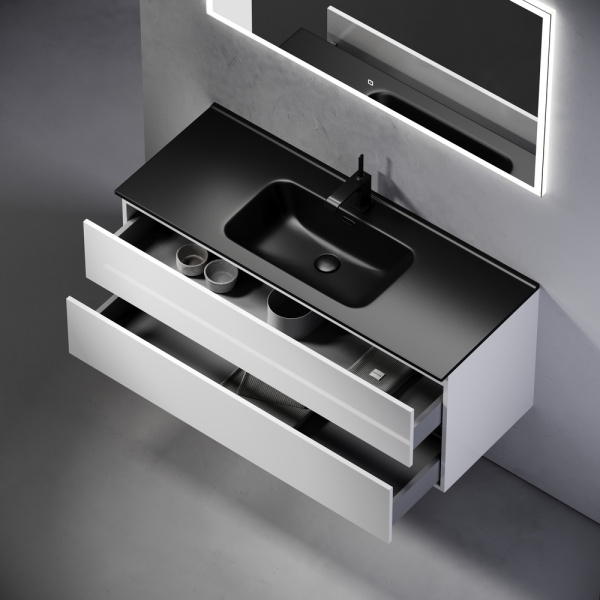 Тумба под раковину Sancos Urban UR120-1W белый глянец фото