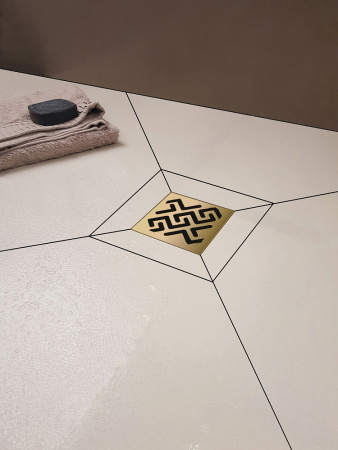 Душевой трап Berges Wasserhaus Platz Antik 092060 10 см фото