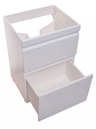 Тумба под раковину Style Line Даймонд 120 glass, Люкс, белая, PLUS фото