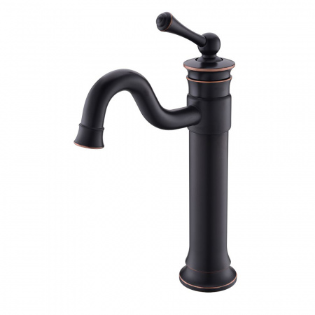 Высокий смеситель для раковины Timo Adelia 6011/04F черный антик фото