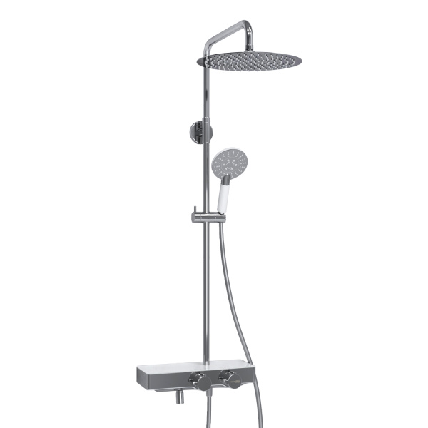 Душевая система (стойка) с термостатом WasserKRAFT Thermo A113.116.058.CH хромоникель фото