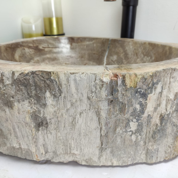 Накладная раковина из окаменелого дерева Fossil Basin OD-00433 (47*38*15) фото