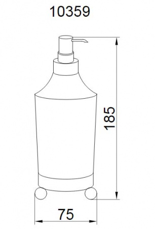 Дозатор для жидкого мыла Boheme Hermitage Gold 10359 фото