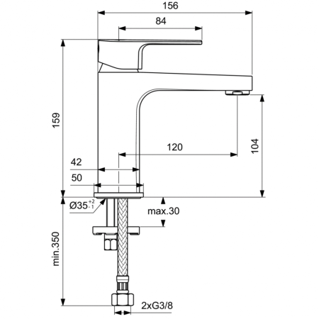 Смеситель для раковины Ideal Standard CERAFINE MODEL D BC553AA фото