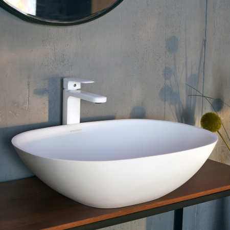 Накладная раковина Montebianco Loreto Cinque 400 12023 55x40 фото