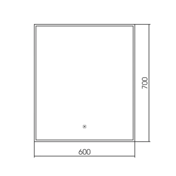 Зеркало с подсветкой и обогревом Aquame AQM9101B 60x70 фото