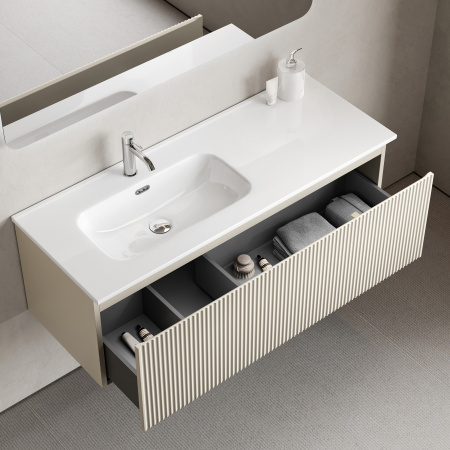 Тумба под раковину Sancos Snob R 1.0 SNR1.0120LCE Beige Soft фото