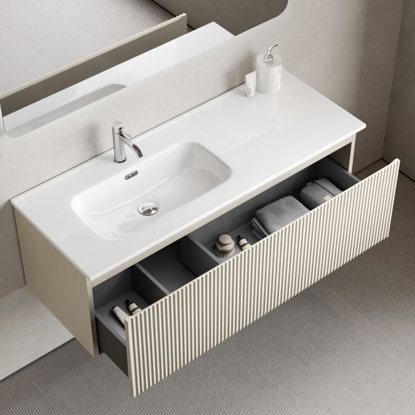 Тумба под раковину Sancos Snob R 1.0 SNR1.0120LCE Beige Soft фото