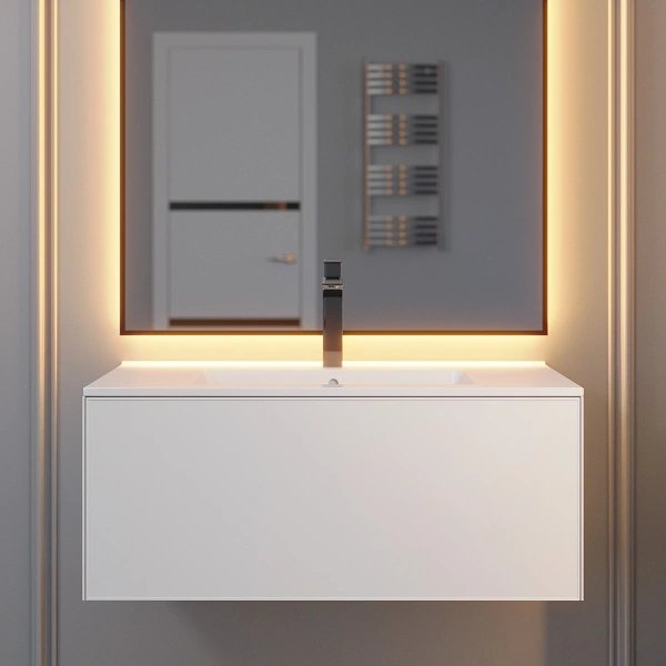 Тумба под раковину Uperwood Parma 85 3930205466 белая фото