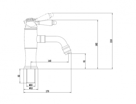 Смеситель для раковины Savol 66C S-006611C фото