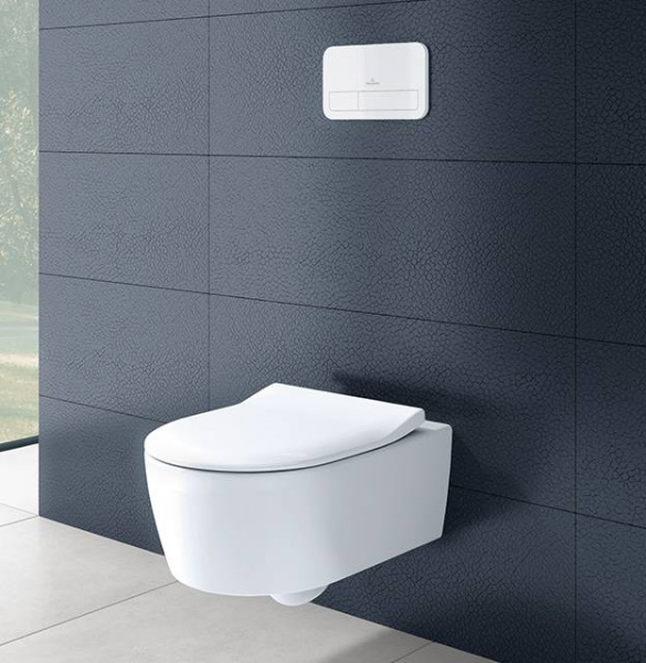Унитаз подвесной Villeroy & Boch Avento 5656HR01 с сиденьем soft close фото