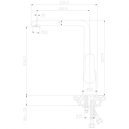 Смеситель для кухни Rossinka W W35-23 фото