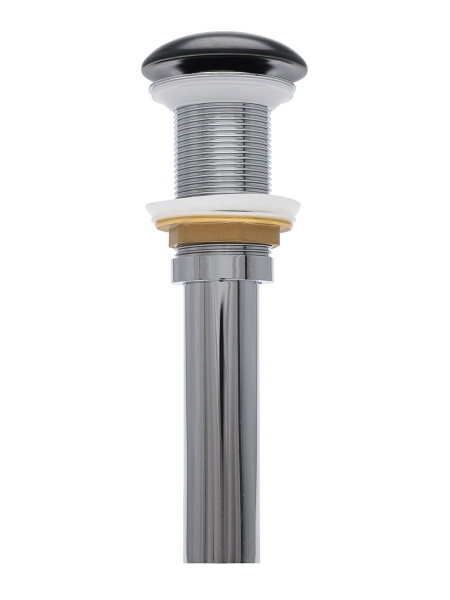 Донный клапан для раковины без перелива AQUAme AQM7002-0MB черный матовый фото