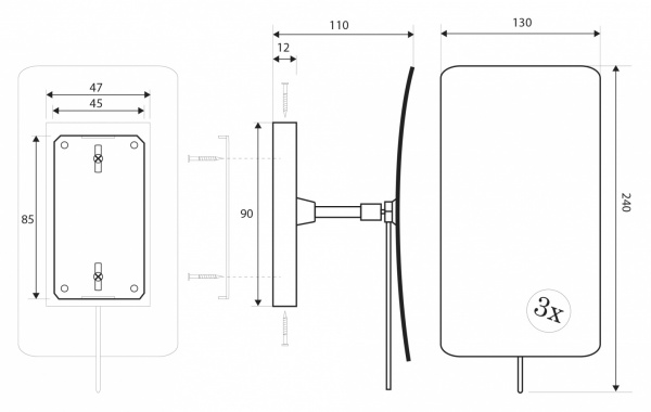 Зеркало косметическое для ванной Bemeta 112201222 фото