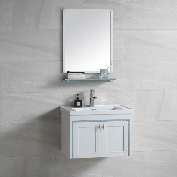 Комплект мебели для ванной River Amalia 605 BU голубой фото