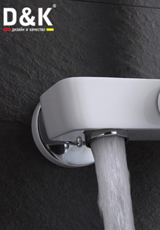 Душевая система (стойка) D&K Technische Berlin DA1433715A02 хром/черный фото